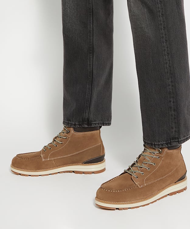 Dune London Cillian - Taupe Suede Hiker Boots