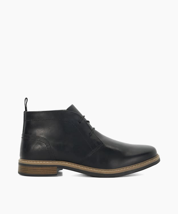 dune london Clydell - Black Black Leather Boots
