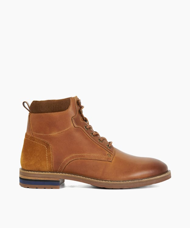 dune london Colton - Tan Lace Up Hiker Boot