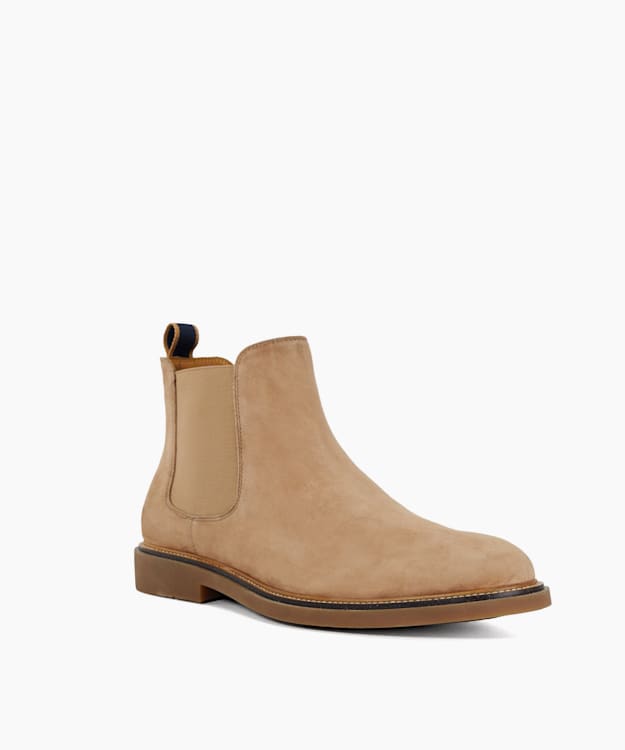 Dune London Connells - Sand Round Toe Pull-On Boots