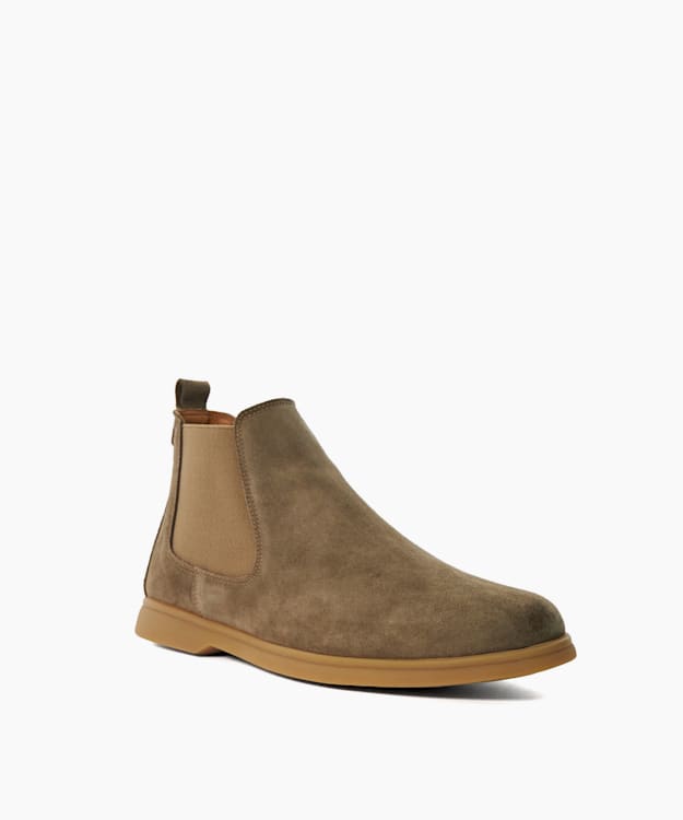 Dune London Creatives - Taupe Suede Chelsea Boots