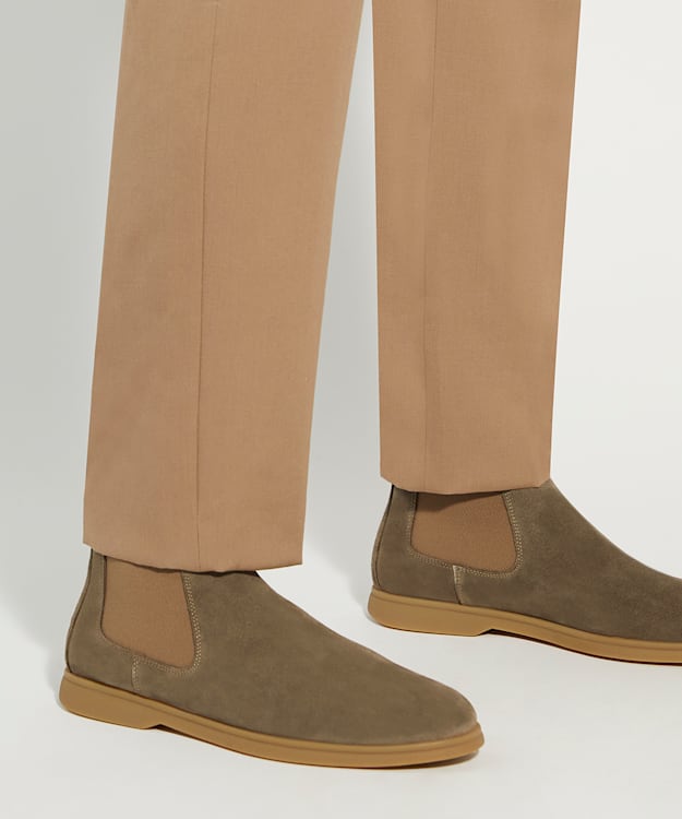 Dune London Creatives - Taupe Suede Chelsea Boots