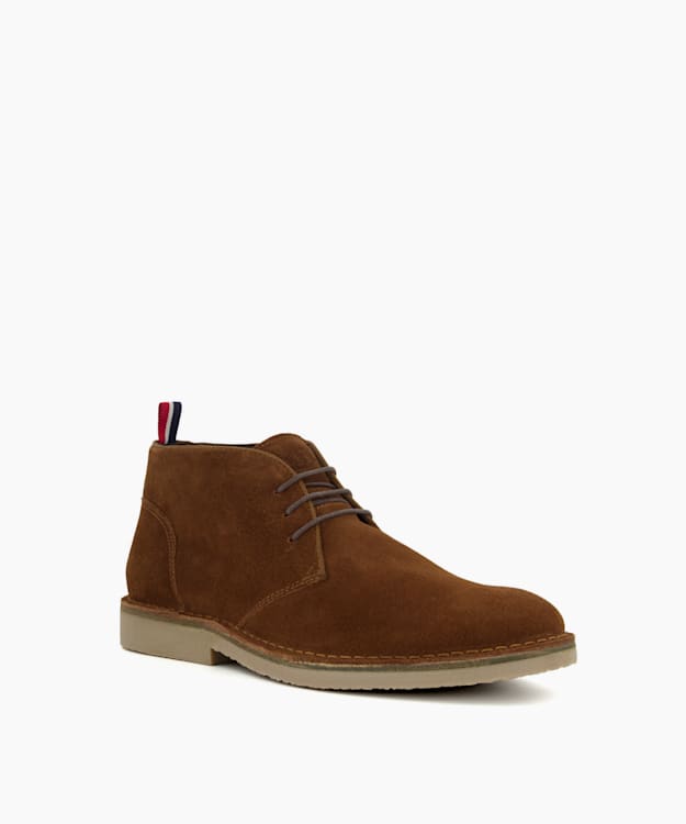 Dune London Creed - Tan Casual Chukka Boots
