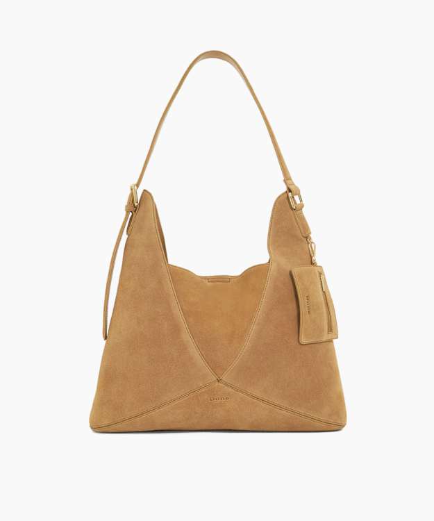 dune london Dearest - Tan Suede Tote