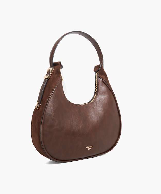 Dune London Dedicated - Brown Scoop Shoulder Bag