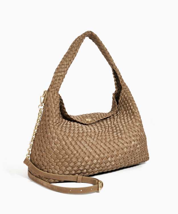 Dune London Deliberate L - Bronze Woven Shoulder Bag