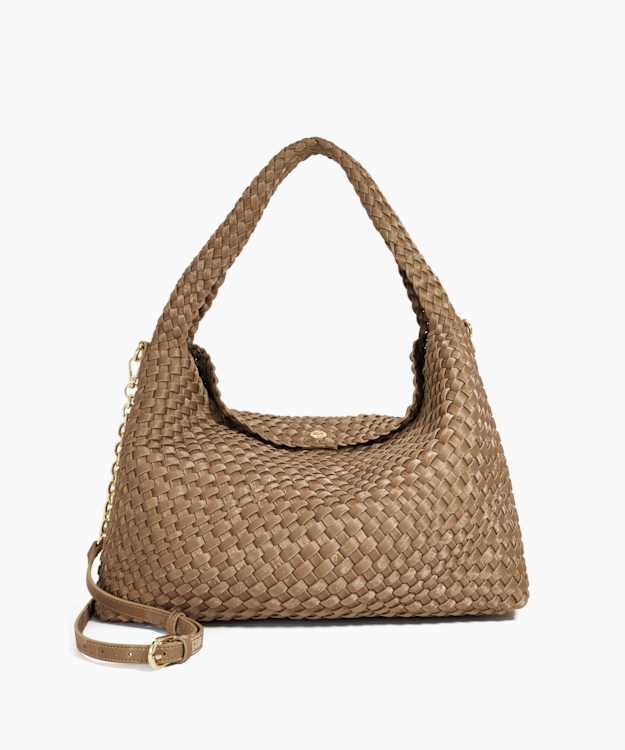 dune london Deliberate L - Bronze Woven Shoulder Bag