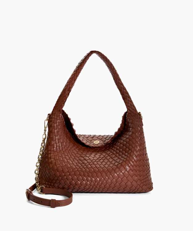 dune london Deliberate - Tan Woven Shoulder Bag