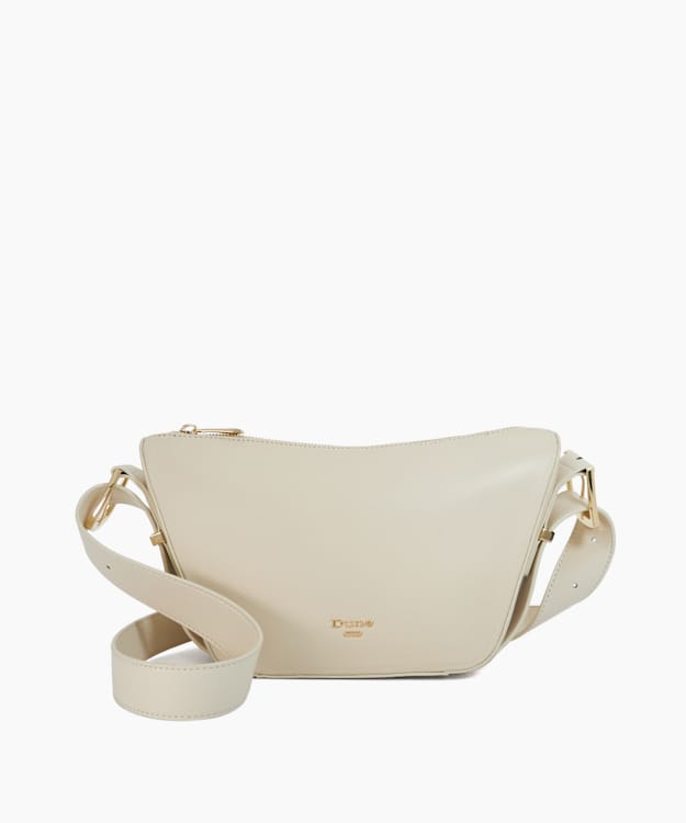dune london Delicately - Ecru Suede Shoulder Bag