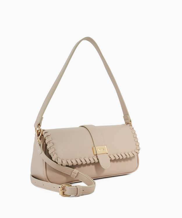 Dune London Delseas - Ecru Textured Shoulder Bag