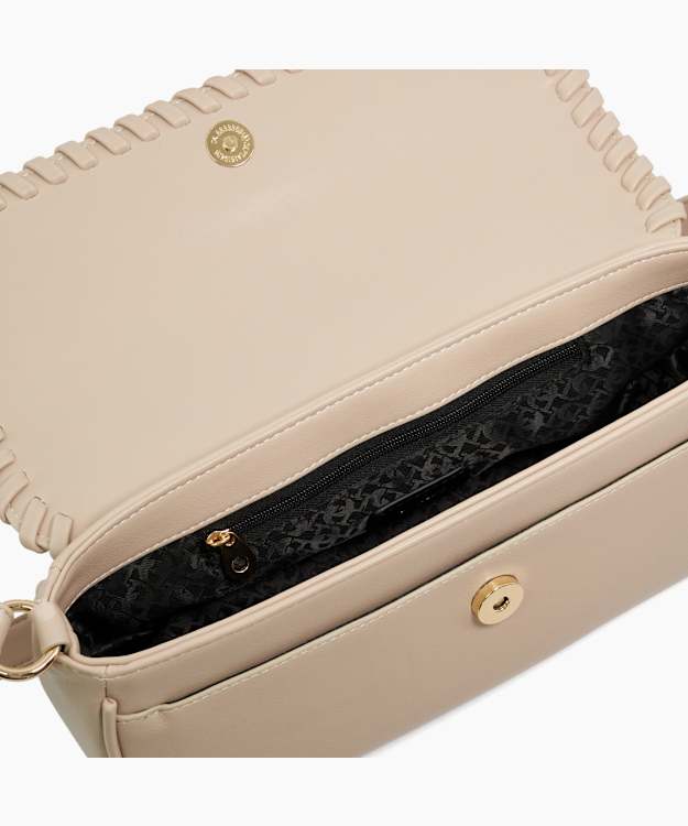 Dune London Delseas - Ecru Textured Shoulder Bag