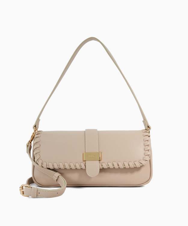 dune london Delseas - Ecru Textured Shoulder Bag