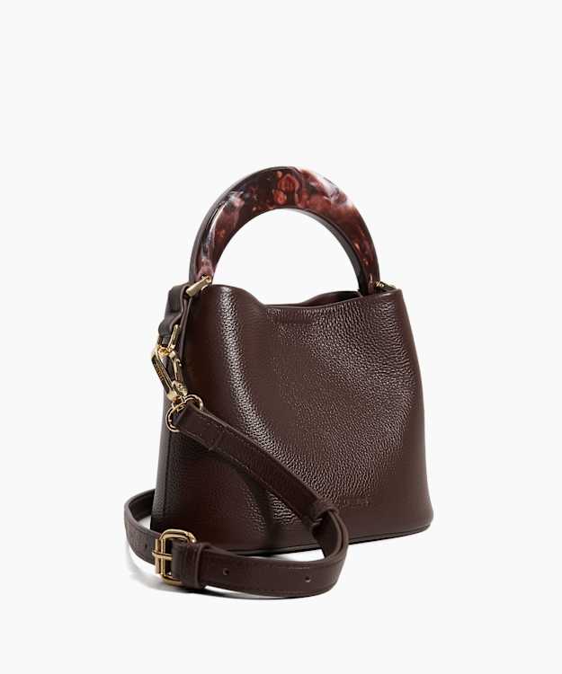 Dune London Dharla - Burgundy Moulded Handle Bag