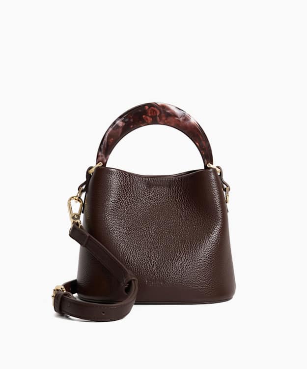 dune london Dharla - Burgundy Moulded Handle Bag