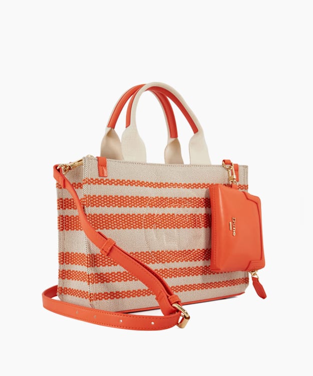 Dune London Dinkideltra - Orange Canvas Shopper Bag