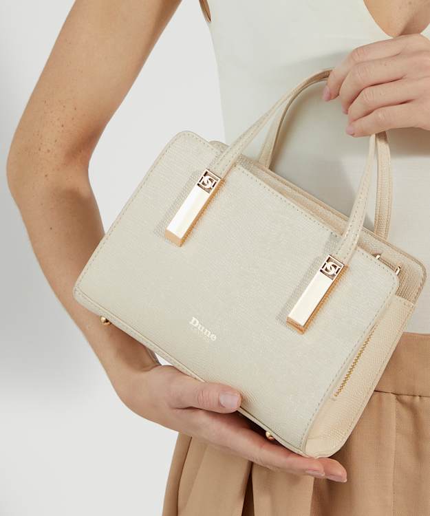 Dune London Dinkydenbeigh - Ecru Small Tote Bag
