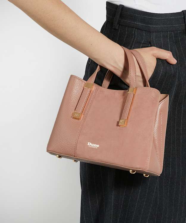 Dune London Dinkydorry - Mink Textured Tote Bag