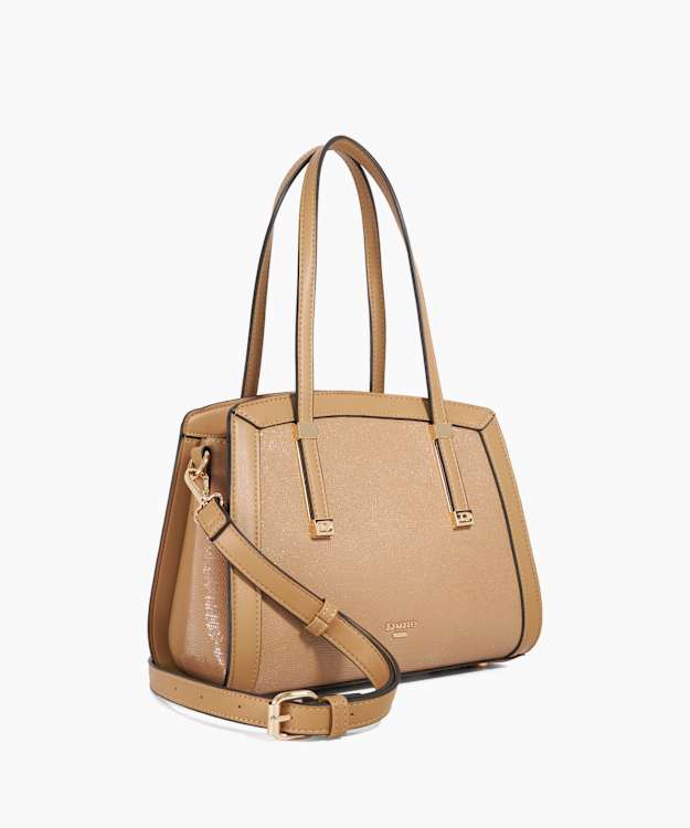 Dune London Dorris - Taupe Branded Hardware Tote Bag