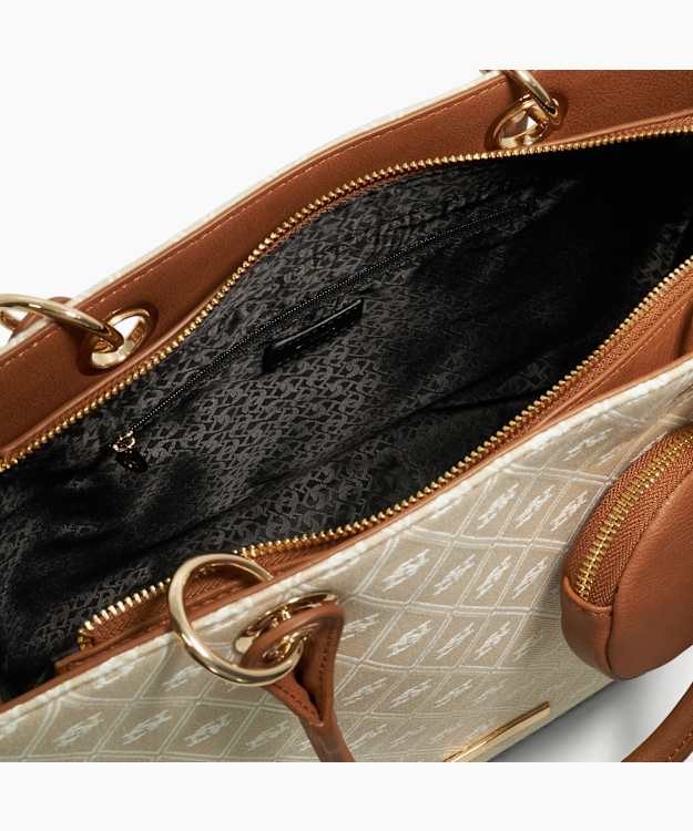 Dune London Doxston - Natural Monogrammed Tote