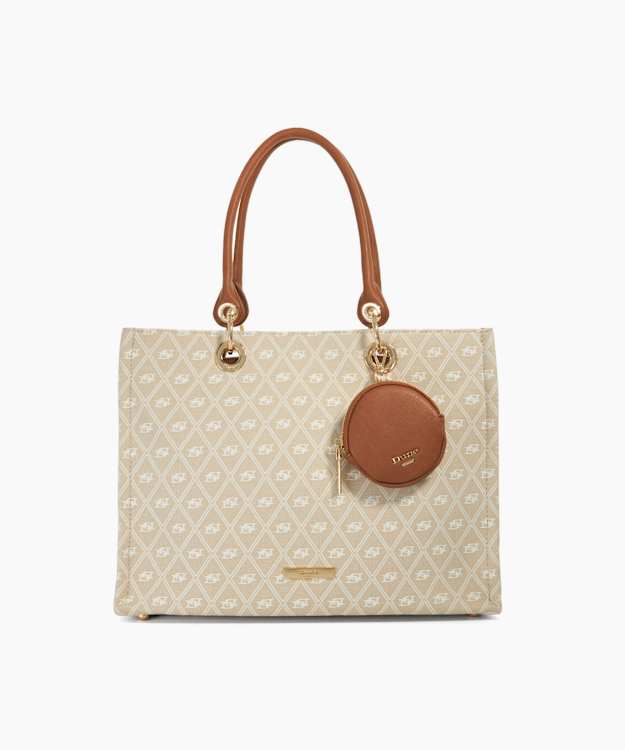 dune london Doxston - Natural Monogrammed Tote