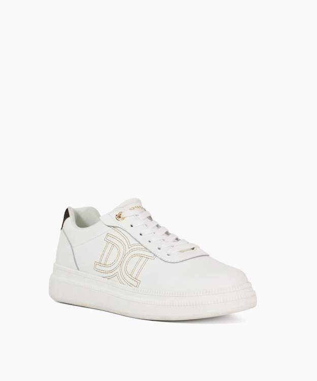Dune London Eldi - White Branded Trainers