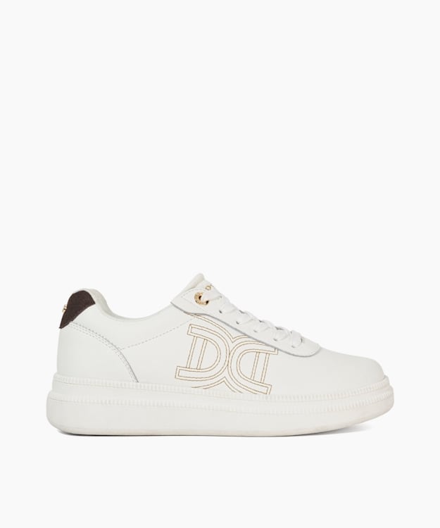 dune london Eldi - White Branded Trainers