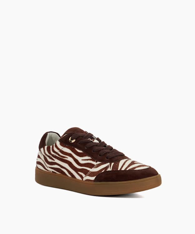 Dune London Electrolite - Zebra Lace Up Trainer