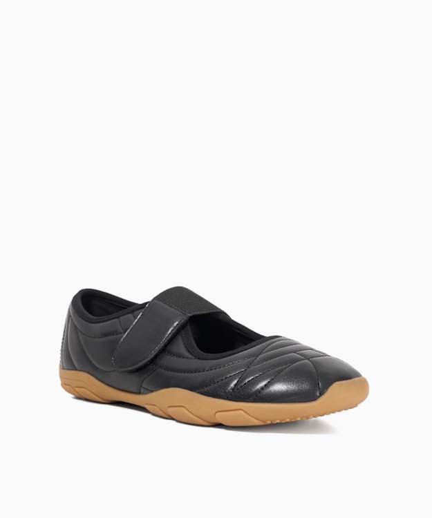 Dune London Elloves - Black Hybrid Ballet Trainer