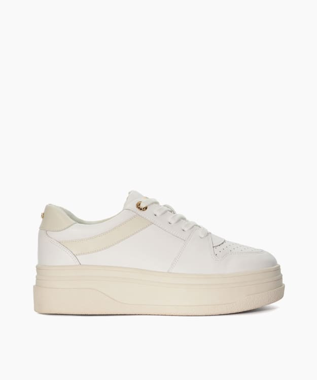 dune london Emmelie - White Chunky Cupsole Trainers