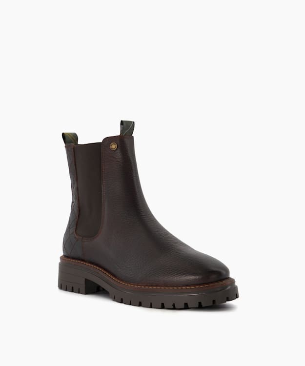 Dune London Evie - Brown Leather Chelsea Boots