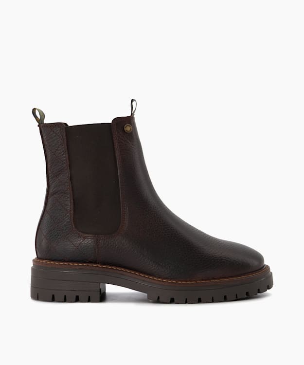 dune london Evie - Brown Leather Chelsea Boots