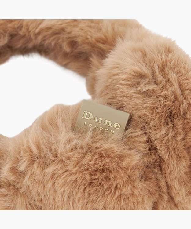 Dune London Facinated - Camel Faux Fur Ear Muffs