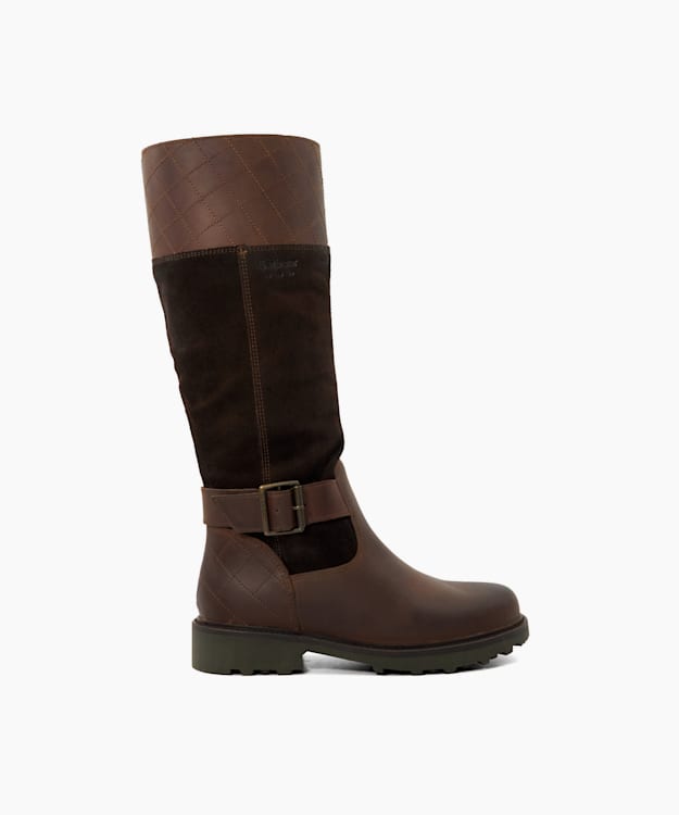 dune london Fareham - Brown Leather Knee High Boots