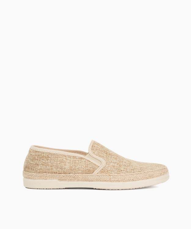 dune london Findlayy - Beige Woven-Trim Casual Shoes