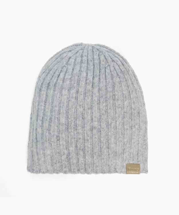 dune london Follow - Grey Ribbed Beanie Hat