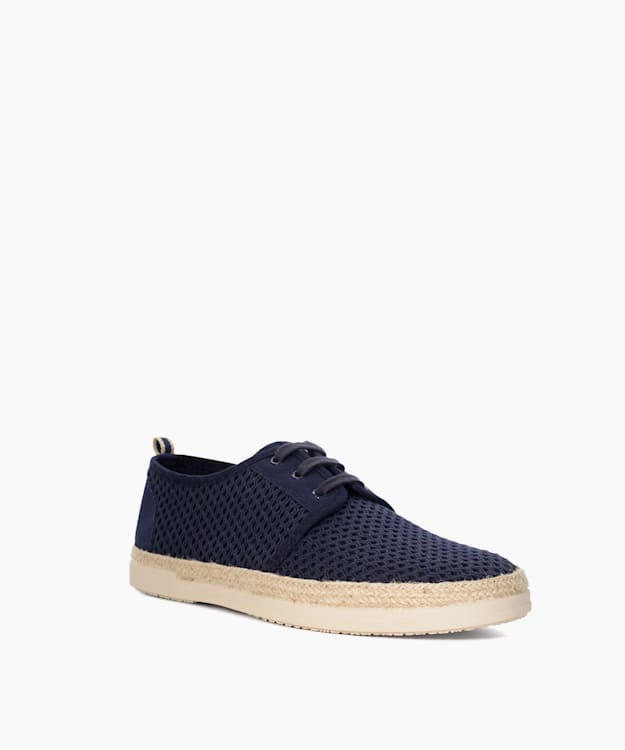 Dune London Founder - Navy Casual Espadrille Shoes