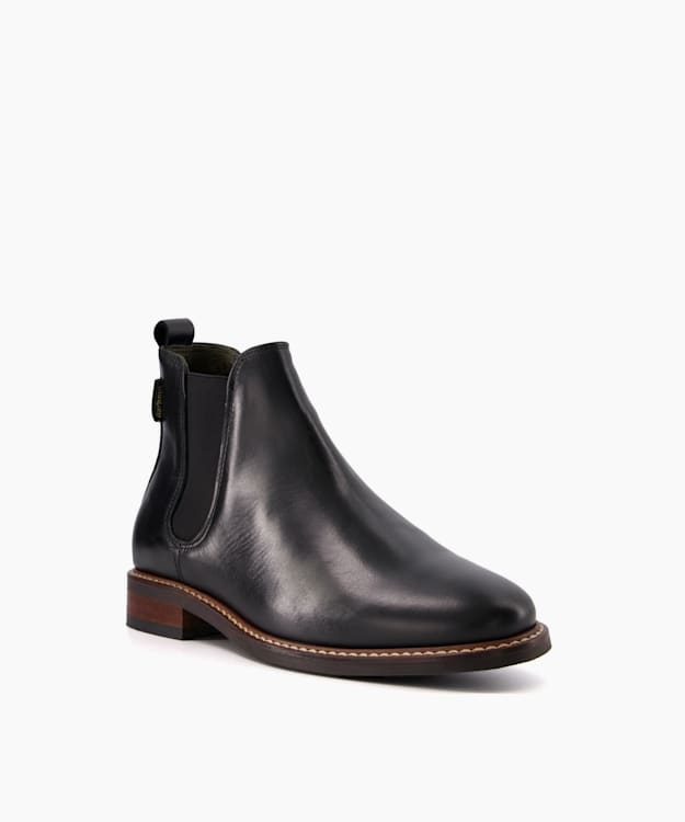 Dune London Foxton - Black Leather Chelsea Boots
