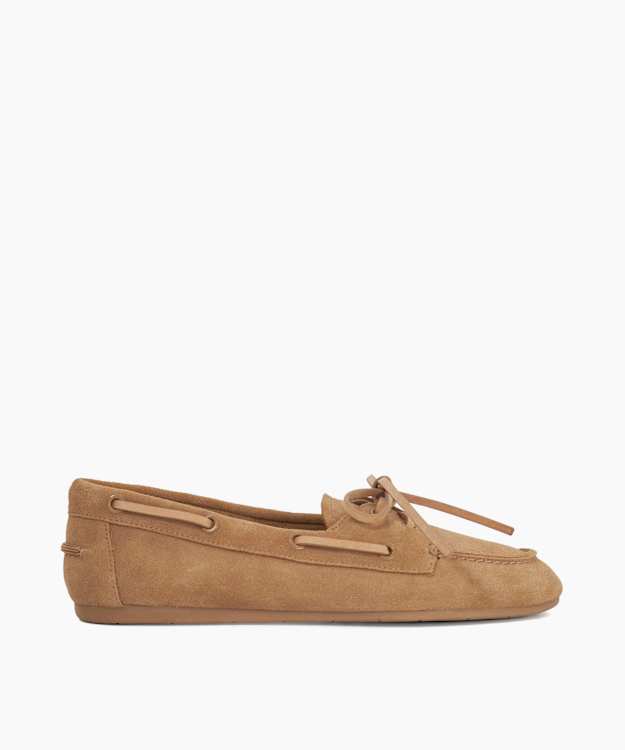dune london Gala - Tan Suede Boat Shoes