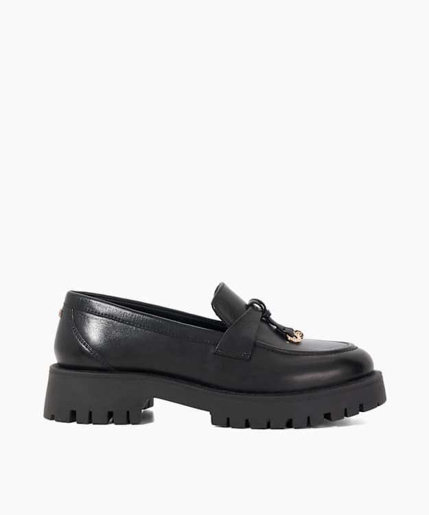 dune london Garretts - Black Chunky Loafers