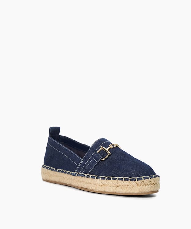 Dune London Gellato - Navy Snaflle Trim Espadrille