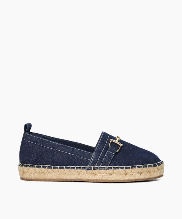 dune london Gellato - Navy Snaflle Trim Espadrille