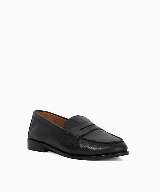 Dune London Ginelli - Black Wide Fit Penny Loafer
