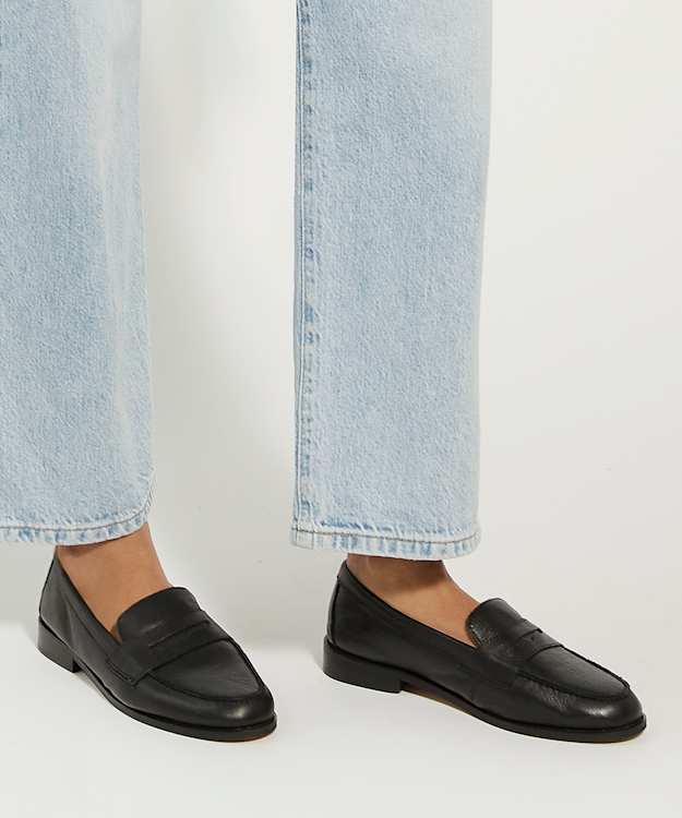 Dune London Ginelli - Black Wide Fit Penny Loafer