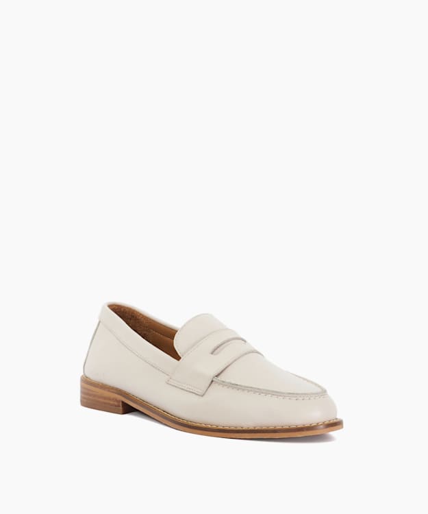 Dune London Ginelli - Ecru Penny Loafer