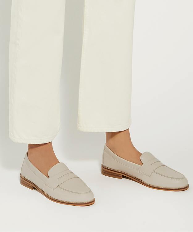 Dune London Ginelli - Ecru Wide Fit Penny Loafer