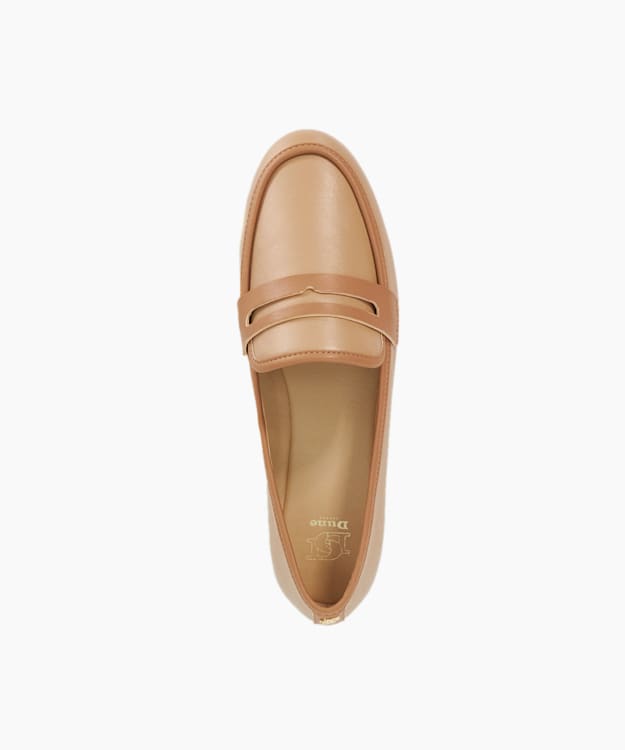Dune London Gladys - Tan Leather Penny Loafers