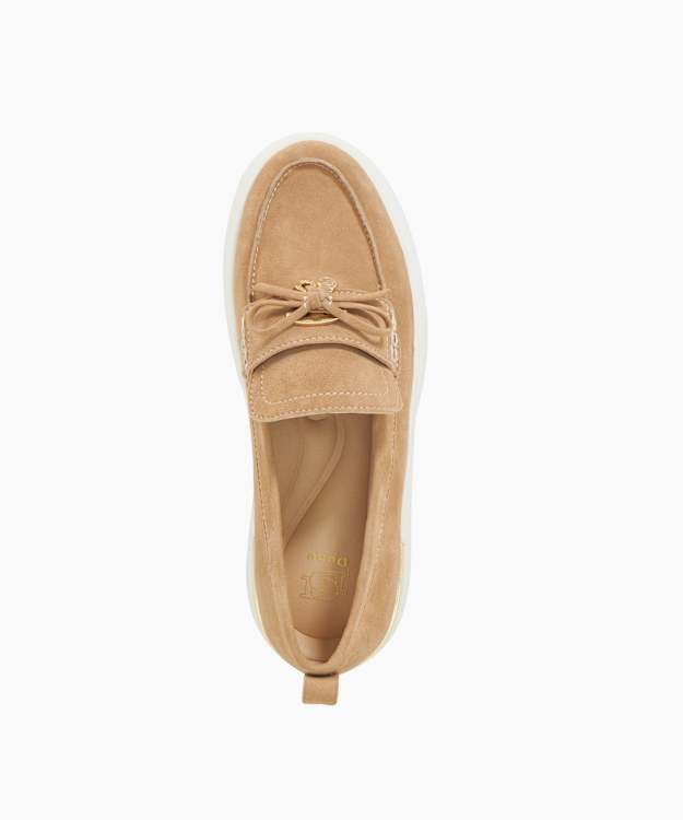 Dune London Glide - Sand Flatform Casual Loafer