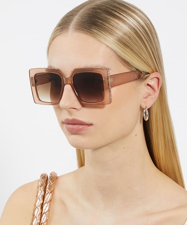 Dune London Glitzy - Blush Diamante Frame Sunglasses