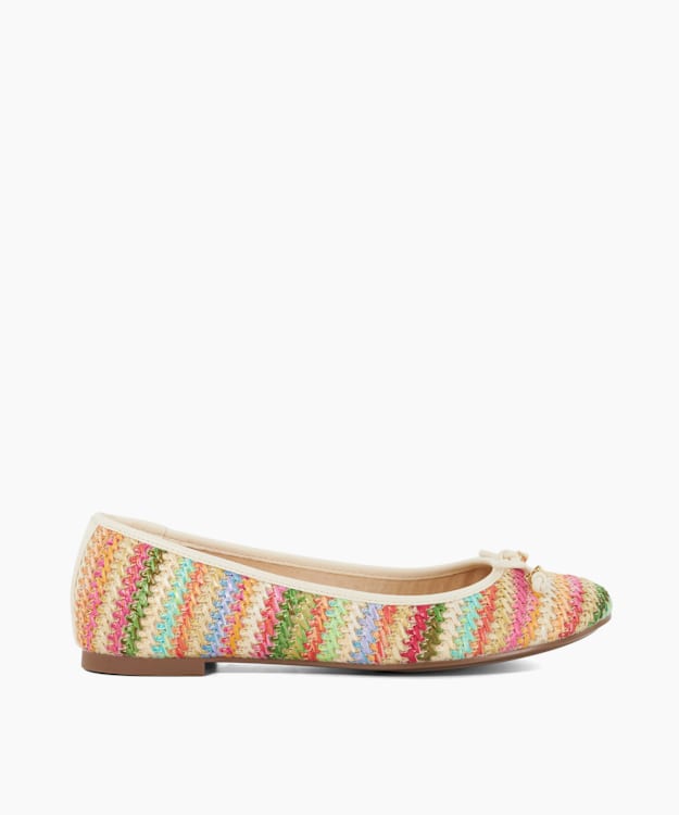 dune london Hallo - Multi Charm-Detail Ballet Shoes