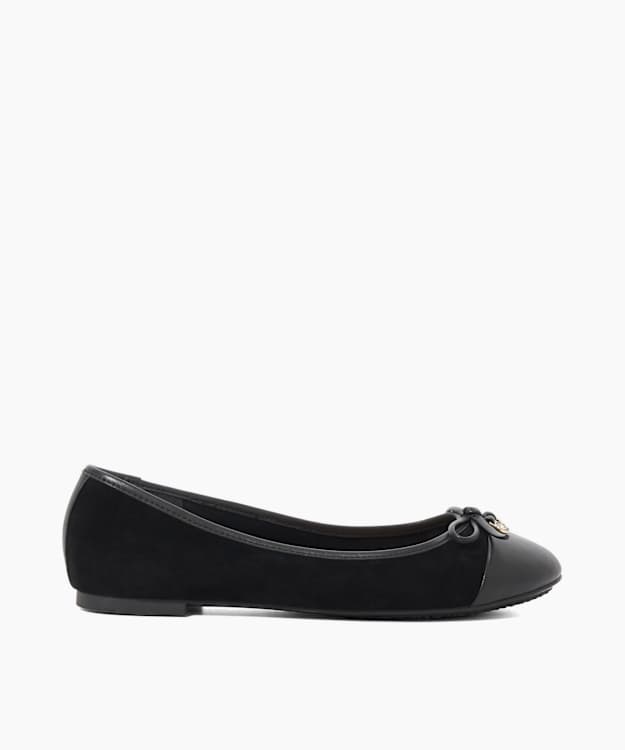 dune london Harpington - Black DD-Charm Ballet Flats